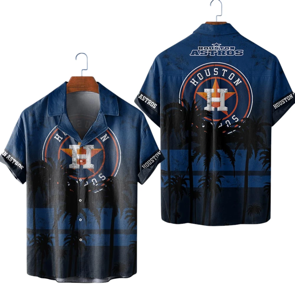 Navy Tropical Flower 2