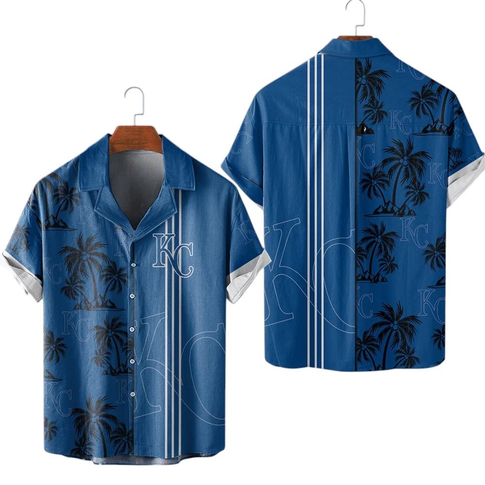 Kansas City Royals Hawaiian Aloha Shirt All Over Print, Custom Name For Men Women Kids TN230425Y7HWCT1MBKCR