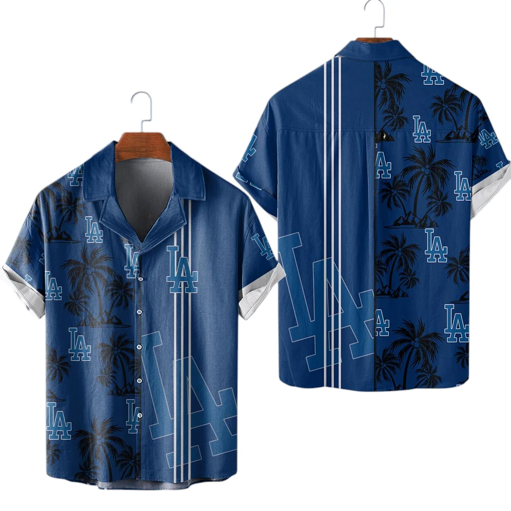 Los Angeles Dodgers Hawaiian Aloha Shirt All Over Print, Custom Name For Men Women Kids TN230425Y7HWCT3MBLAD