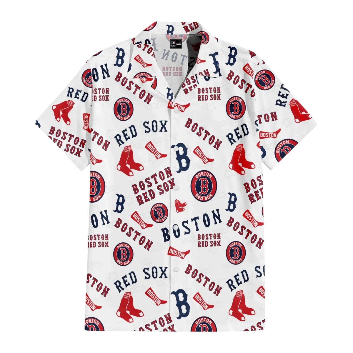 Boston Red Sox Hawaiian Shirt All Over Print, Custom Name TN300525Y7HWCT12MBBRS