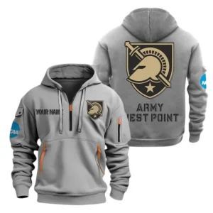 Army Black Knights Half Zip Hoodie Sport Hooded Multi-Pockets Custom Name TN070525Y25QZ2HCT1NCARMY