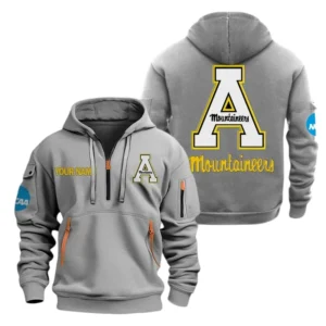 Appalachian State Mountaineers Half Zip Hoodie Sport Hooded Multi-Pockets Custom Name TN070525Y25QZ2HCT1NCASM