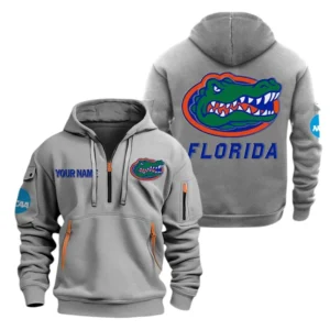 Florida Gators Half Zip Hoodie Sport Hooded Multi-Pockets Custom Name TN070525Y25QZ2HCT1NCFLA