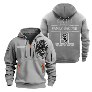 Chicago White Sox Half Zip Hoodie Sport Hooded Multi-Pockets Custom Name TN120525Y25QZ2HCT2MBCWS