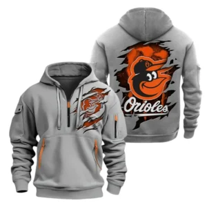 Baltimore Orioles Half Zip Hoodie Sport Hooded Multi-Pockets Custom Name TN190525Y25QZ2HCT1MBBAL