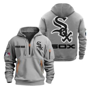 Chicago White Sox Half Zip Hoodie Sport Hooded Multi-Pockets Custom Name TN190525Y25QZ2HCT2MBCWS