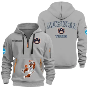 Auburn Tigers Half Zip Hoodie Sport Hooded Multi-Pockets Custom Name HIDI240525Y25QZ2HNCAUB