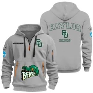 Baylor Bears Half Zip Hoodie Sport Hooded Multi-Pockets Custom Name HIDI270525Y25QZ2HNCBAY