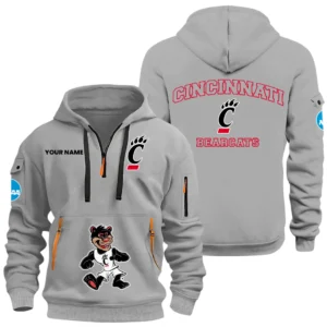 Cincinnati Bearcats Half Zip Hoodie Sport Hooded Multi-Pockets Custom Name HIDI270525Y25QZ2HNCCIN