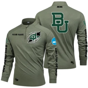 Baylor Bears Long Sleeve Shirt, Stand Collar Quarter Zip-up Custom Name HIDI160525Y49LMT05NCBAY