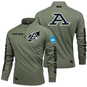 Akron Zips Long Sleeve Shirt, Stand Collar Quarter Zip-up Custom Name HIDI220525Y49LMT05NCAZ