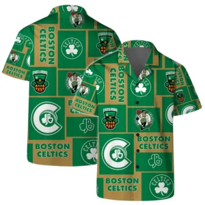 Boston Celtics Hawaiian Shirt x Beach Shorts Full Set All Over Print Plus Size Custom Name TN220425Y7HWCT11NABOS