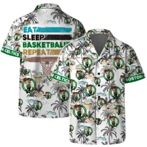 Boston Celtics Hawaiian Shirt x Beach Shorts Full Set All Over Print Plus Size Custom Name TN220425Y7HWCT1NABOS