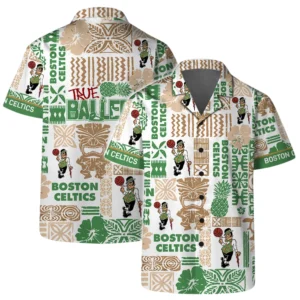 Boston Celtics Hawaiian Shirt x Beach Shorts Full Set All Over Print Plus Size Custom Name TN220425Y7HWCT2NABOS