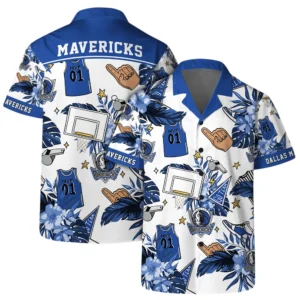 Dallas Mavericks Hawaiian Shirt x Beach Shorts Full Set All Over Print Plus Size Custom Name TN220425Y7HWCT2NADAL