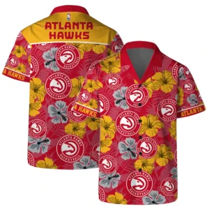 Atlanta Hawks Hawaiian Shirt x Beach Shorts Full Set All Over Print Plus Size Custom Name TN220425Y7HWCT3NAATL