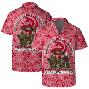 Atlanta Hawks Hawaiian Shirt x Beach Shorts Full Set All Over Print Plus Size Custom Name TN220425Y7HWCT4NAATL