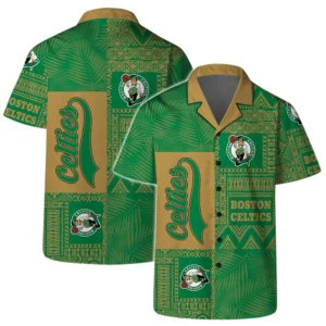 Boston Celtics Hawaiian Shirt x Beach Shorts Full Set All Over Print Plus Size Custom Name TN220425Y7HWCT6NABOS