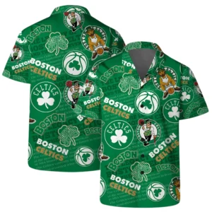 Boston Celtics Hawaiian Shirt x Beach Shorts Full Set All Over Print Plus Size Custom Name TN220425Y7HWCT7NABOS