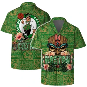 Boston Celtics Hawaiian Shirt x Beach Shorts Full Set All Over Print Plus Size Custom Name TN240425Y7HWCT4NABOS