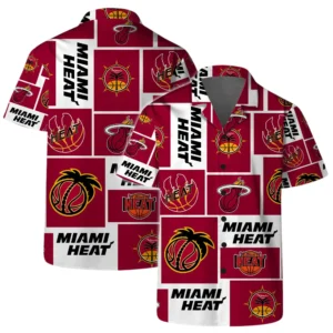 Miami Heat Hawaiian Shirt x Beach Shorts Full Set All Over Print Plus Size Custom Name TN250425Y7HWCT10NAMH
