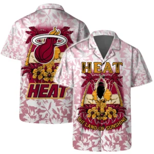 Miami Heat Hawaiian Shirt x Beach Shorts Full Set All Over Print Plus Size Custom Name TN250425Y7HWCT12NAMH