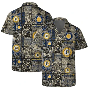 Indiana Pacers Hawaiian Shirt x Beach Shorts Full Set All Over Print Plus Size Custom Name TN250425Y7HWCT1NAIND