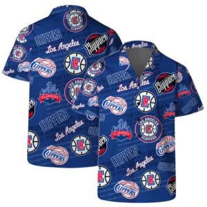 LA Clippers Hawaiian Shirt x Beach Shorts Full Set All Over Print Plus Size Custom Name TN250425Y7HWCT1NALAC