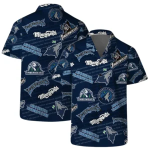 Minnesota Timberwolves Hawaiian Shirt x Beach Shorts Full Set All Over Print Plus Size Custom Name TN250425Y7HWCT2NAMT