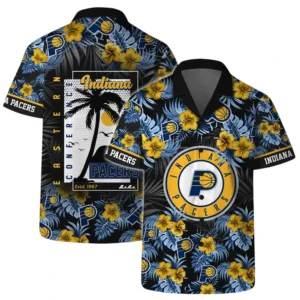 Indiana Pacers Hawaiian Shirt x Beach Shorts Full Set All Over Print Plus Size Custom Name TN250425Y7HWCT4NAIND