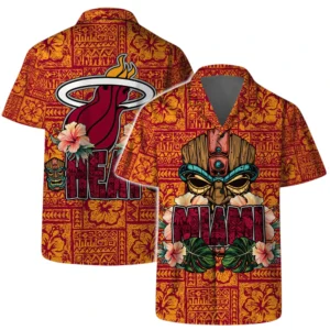 Miami Heat Hawaiian Shirt x Beach Shorts Full Set All Over Print Plus Size Custom Name TN250425Y7HWCT4NAMH