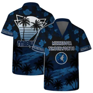 Minnesota Timberwolves Hawaiian Shirt x Beach Shorts Full Set All Over Print Plus Size Custom Name TN250425Y7HWCT4NAMT