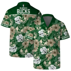 Milwaukee Bucks Hawaiian Shirt x Beach Shorts Full Set All Over Print Plus Size Custom Name TN250425Y7HWCT5NAMB
