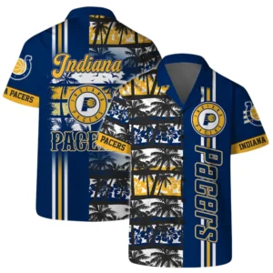 Indiana Pacers Hawaiian Shirt x Beach Shorts Full Set All Over Print Plus Size Custom Name TN250425Y7HWCT6NAIND