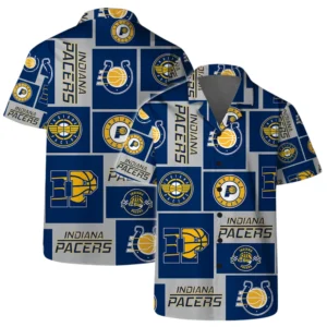 Indiana Pacers Hawaiian Shirt x Beach Shorts Full Set All Over Print Plus Size Custom Name TN250425Y7HWCT7NAIND