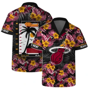 Miami Heat Hawaiian Shirt x Beach Shorts Full Set All Over Print Plus Size Custom Name TN250425Y7HWCT7NAMH