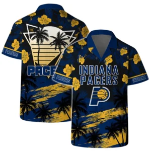 Indiana Pacers Hawaiian Shirt x Beach Shorts Full Set All Over Print Plus Size Custom Name TN250425Y7HWCT8NAIND