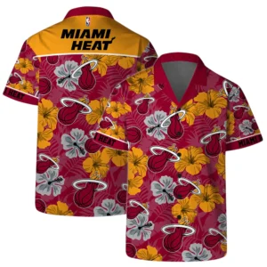 Miami Heat Hawaiian Shirt x Beach Shorts Full Set All Over Print Plus Size Custom Name TN250425Y7HWCT8NAMH