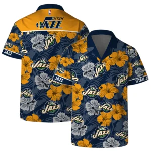 Utah Jazz Hawaiian Shirt x Beach Shorts Full Set All Over Print Plus Size Custom Name TN260425Y7HWCT3NAUTA