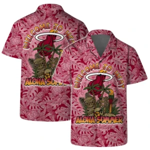 Miami Heat Hawaiian Shirt x Beach Shorts Full Set All Over Print Plus Size Custom Name TN270425Y7HWCT13NAMH