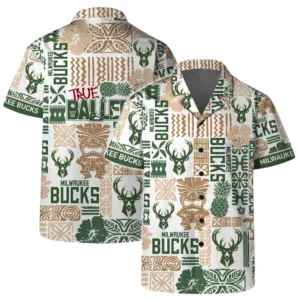 Milwaukee Bucks Hawaiian Shirt x Beach Shorts Full Set All Over Print Plus Size Custom Name TN270425Y7HWCT1NAMB