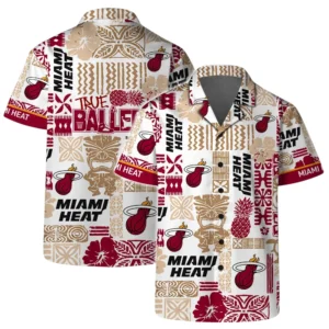 Miami Heat Hawaiian Shirt x Beach Shorts Full Set All Over Print Plus Size Custom Name TN270425Y7HWCT2NAMH