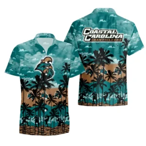 Coastal Carolina Chanticleers Hawaiian Shirt All Over Print, Custom Name TN260425Y7HWCT12NCCCU