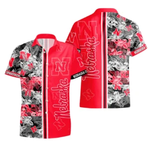 Nebraska Huskers Hawaiian Shirt All Over Print, Custom Name TN300425Y7HWCT10NCNEC