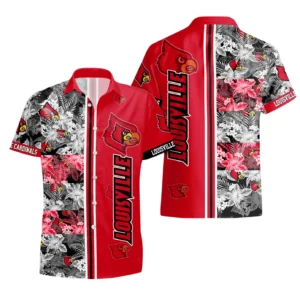 Louisville Cardinals Hawaiian Shirt All Over Print, Custom Name TN300425Y7HWCT11NCLOU