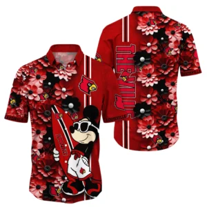 Louisville Cardinals Hawaiian Shirt All Over Print, Custom Name TN300425Y7HWCT20NCLOU