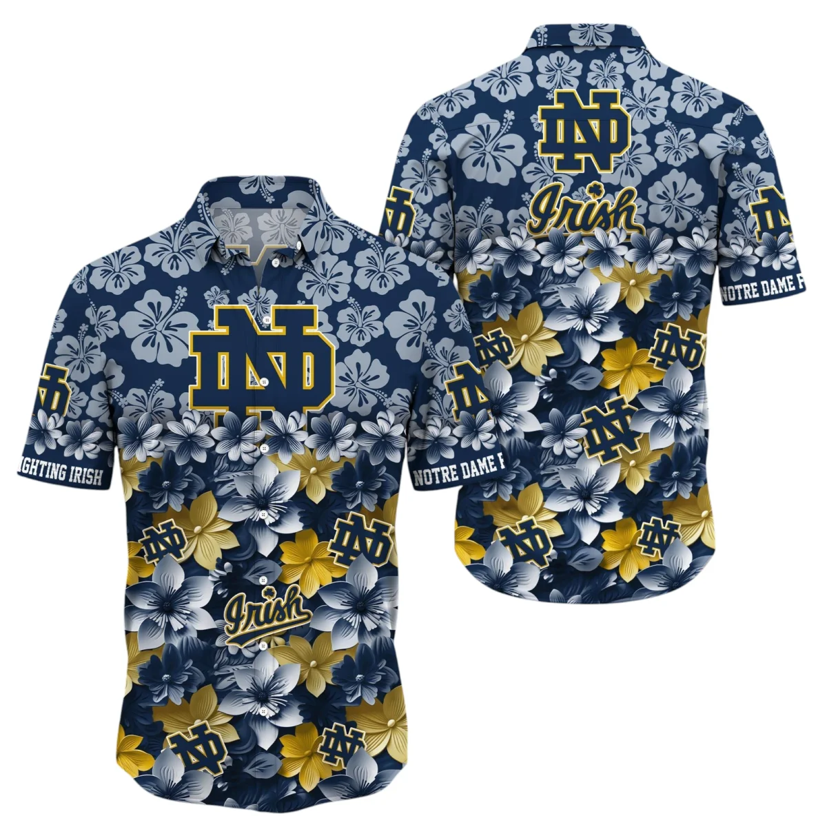North Dakota State Bison Hawaiian Shirt All Over Print, Custom Name TN300425Y7HWCT24NCND