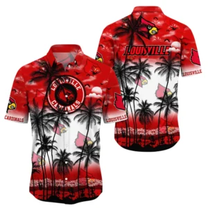 Louisville Cardinals Hawaiian Shirt All Over Print, Custom Name TN300425Y7HWCT26NCLOU