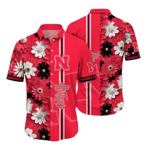 Nebraska Huskers Hawaiian Shirt All Over Print, Custom Name TN300425Y7HWCT25NCNEC