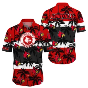 Louisville Cardinals Hawaiian Shirt All Over Print, Custom Name N300425Y7HWCT2NCLOU